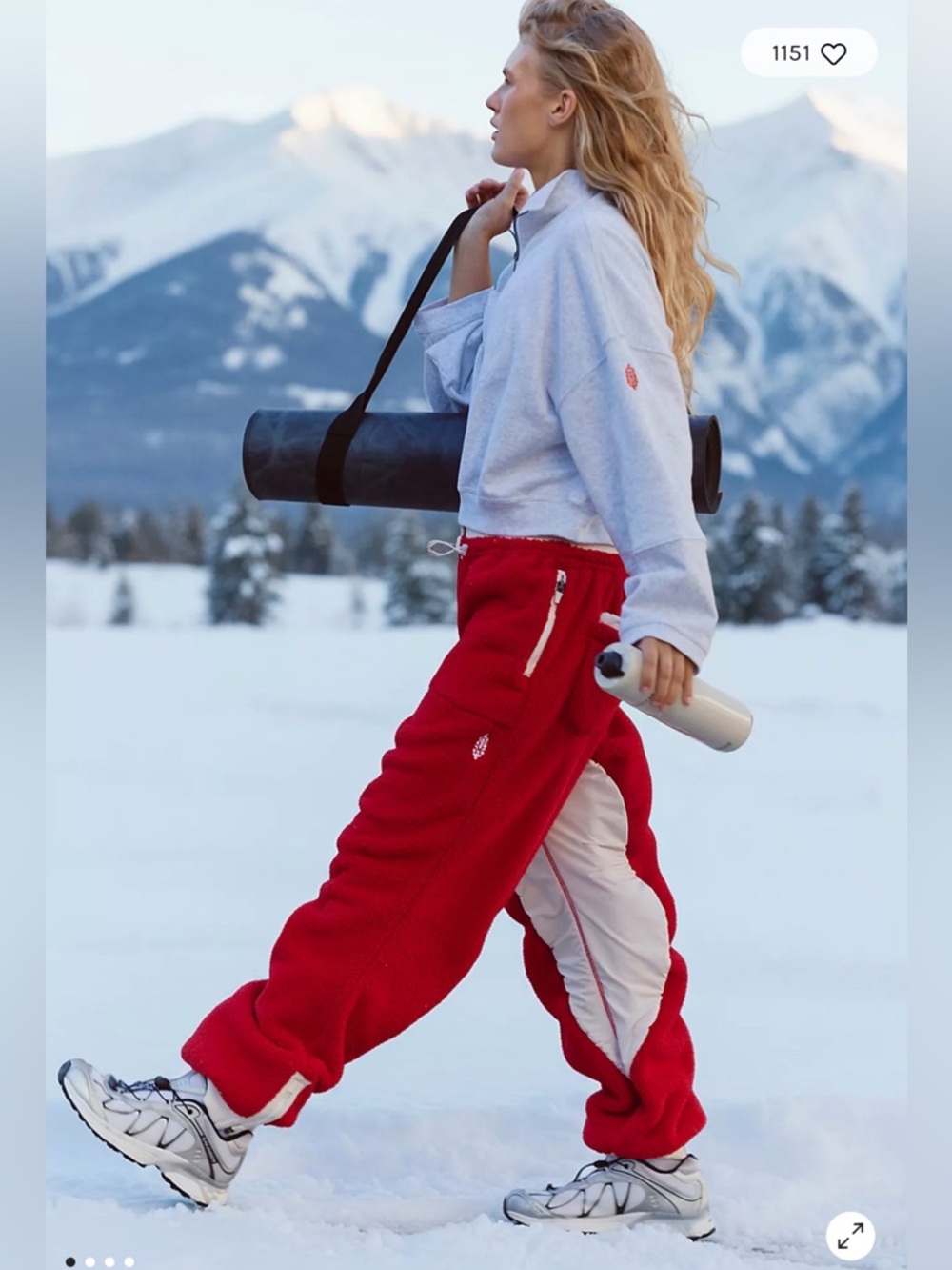 FP Movement by Free People Sundown Fleece Pants 🔥Size L - Picture 2 of 5